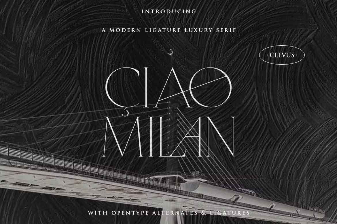 Schriftart Ciao Milan