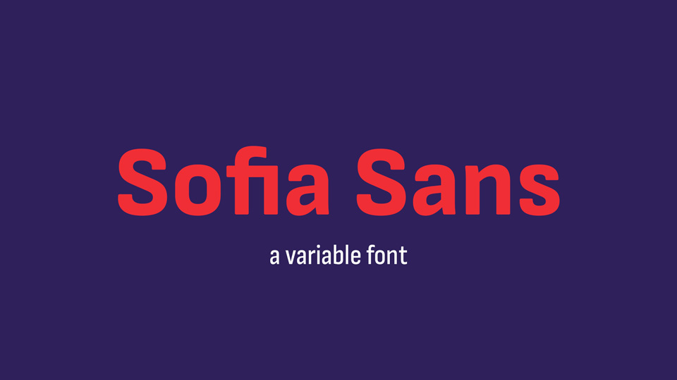 Schriftart Sofia Sans