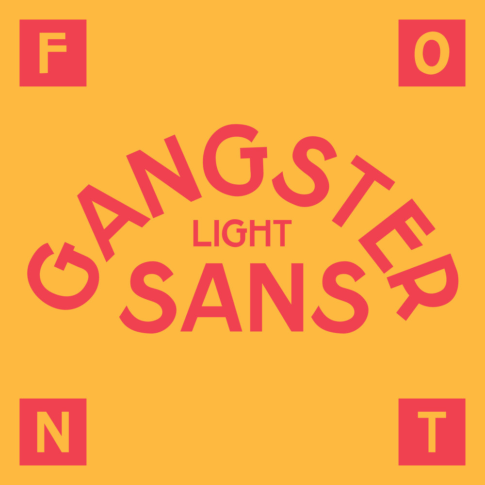 Schriftart Gangster Sans