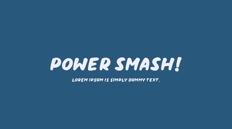Schriftart Power Smash