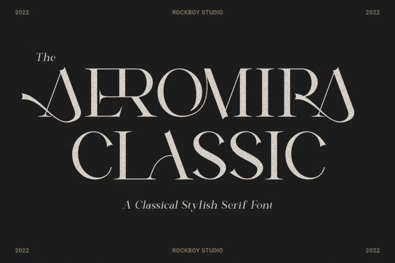 Schriftart Aeromira Classic