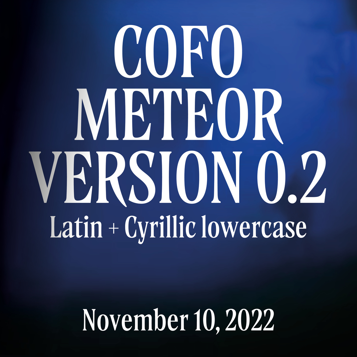 Schriftart CoFo Meteor V0.2