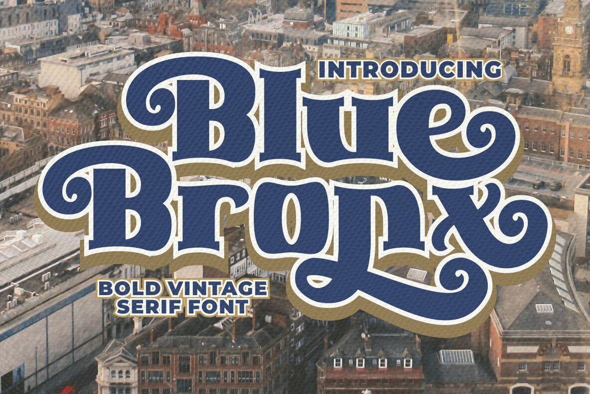 Schriftart Blue Bronx
