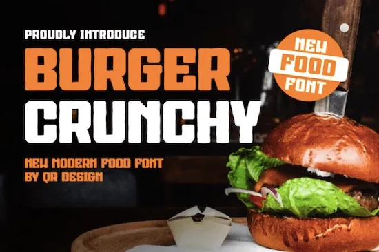Schriftart Burger Crunchy