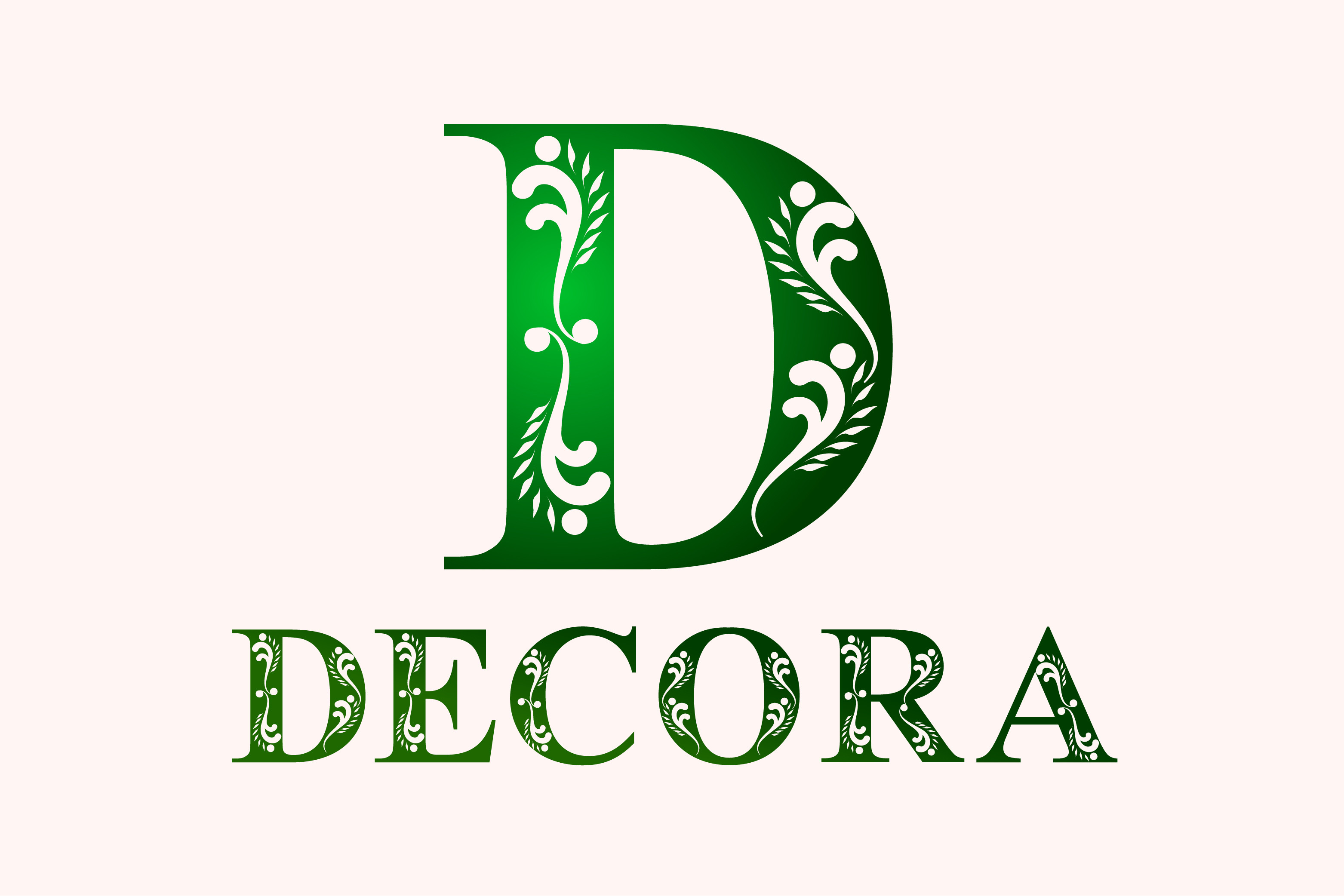 Schriftart Decora Monogram