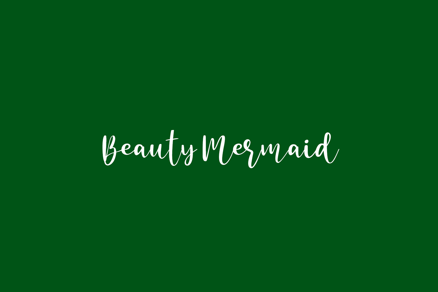 Schriftart Beauty Mermaid