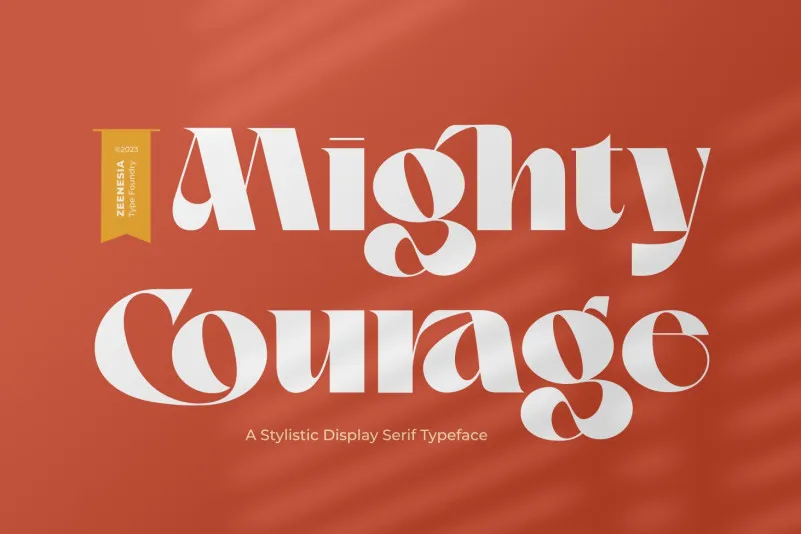 Schriftart Mighty Courage