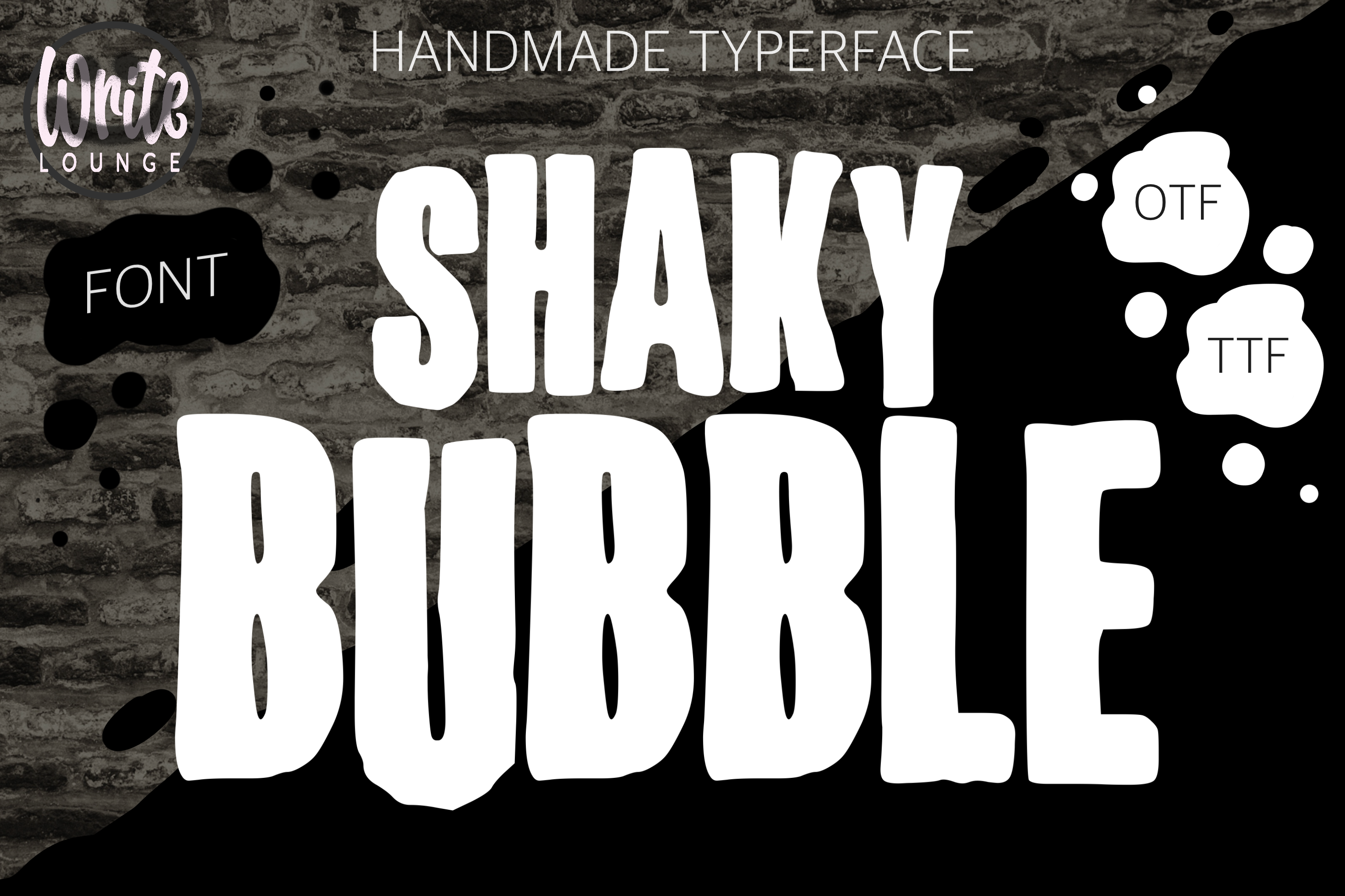 Schriftart Shaky Bubble