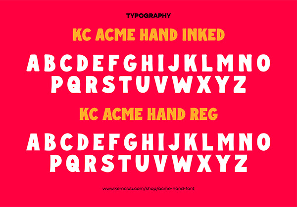 Schriftart KC Acme Hand