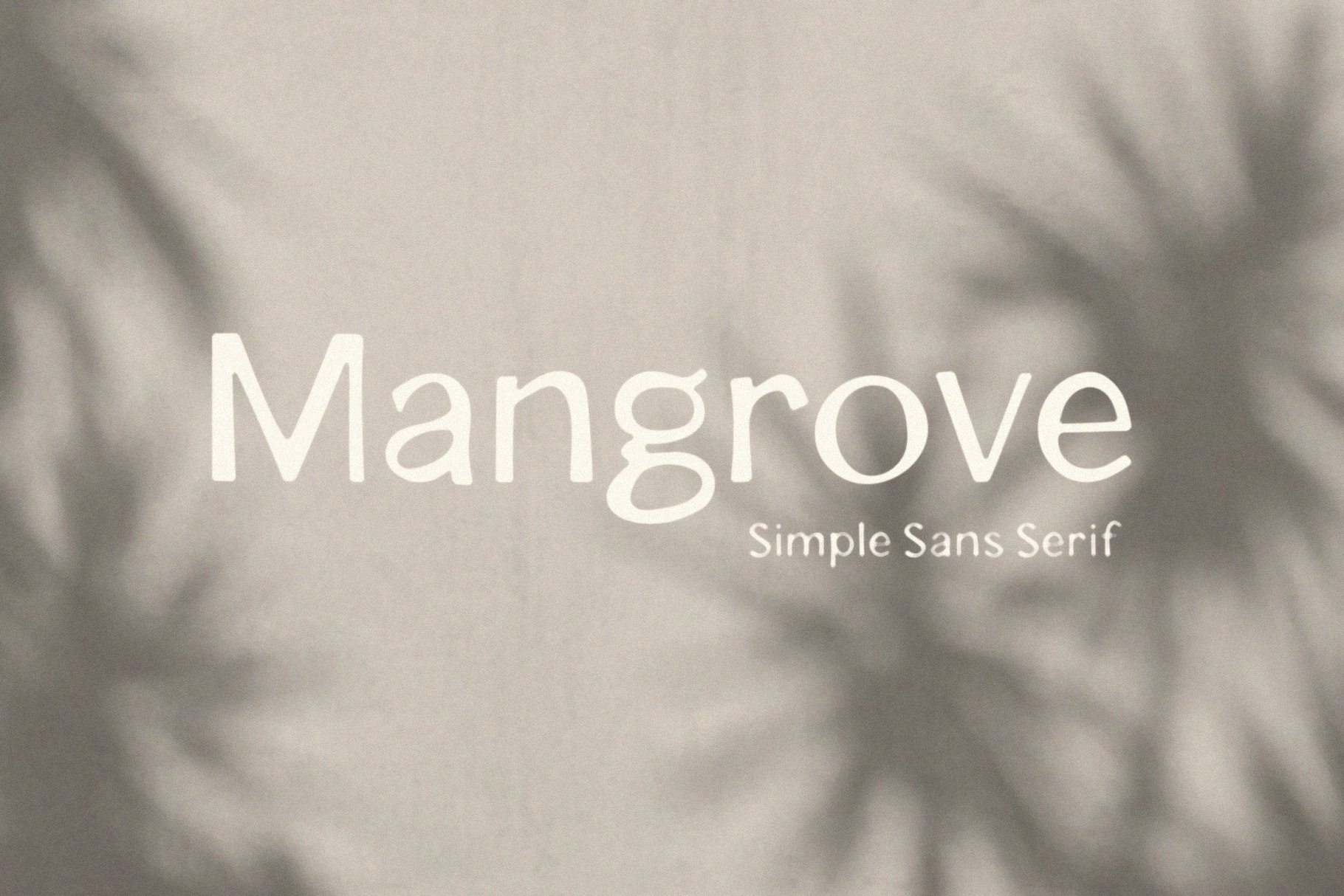 Schriftart Mangrove