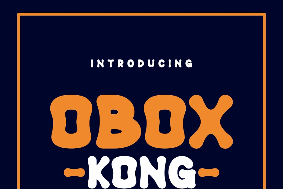 Schriftart Obox Kong