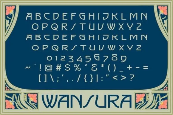 Schriftart Wansura