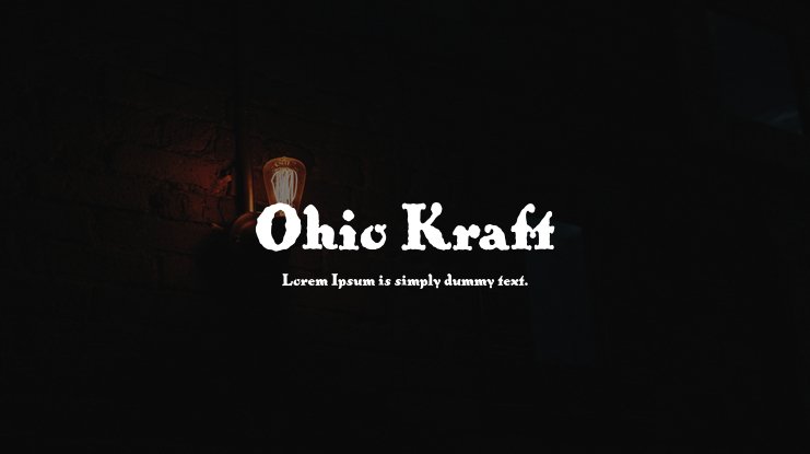 Schriftart Ohio Kraft