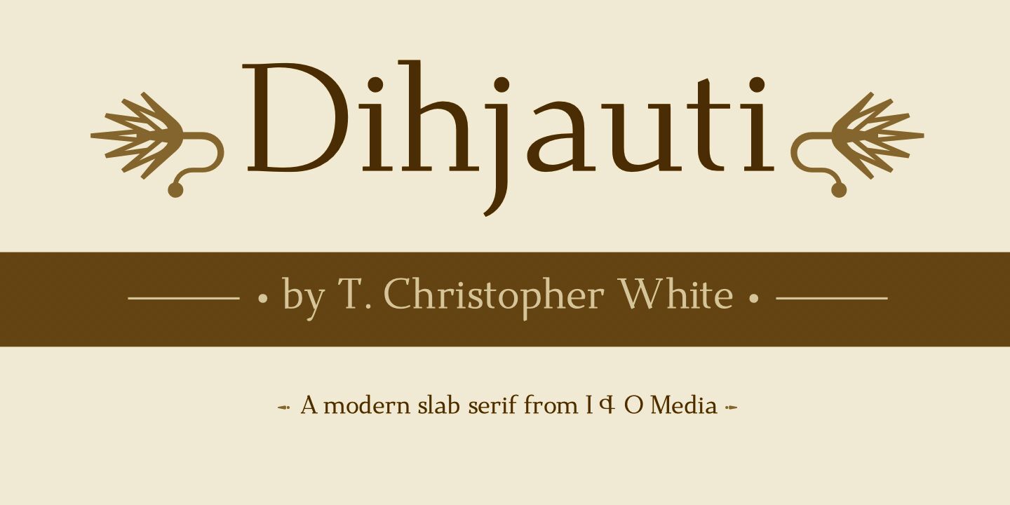 Schriftart Dihjauti