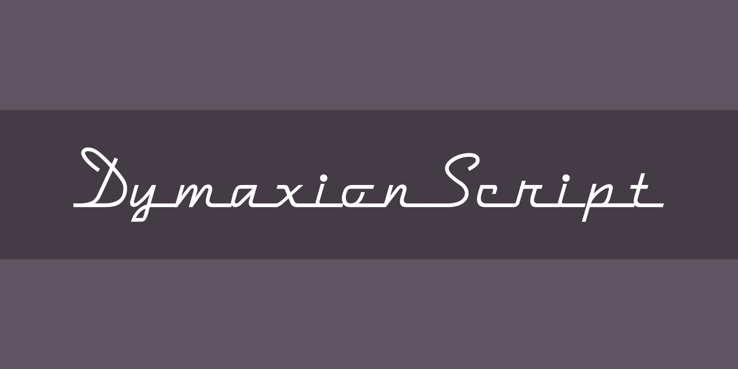 Schriftart DymaxionScript