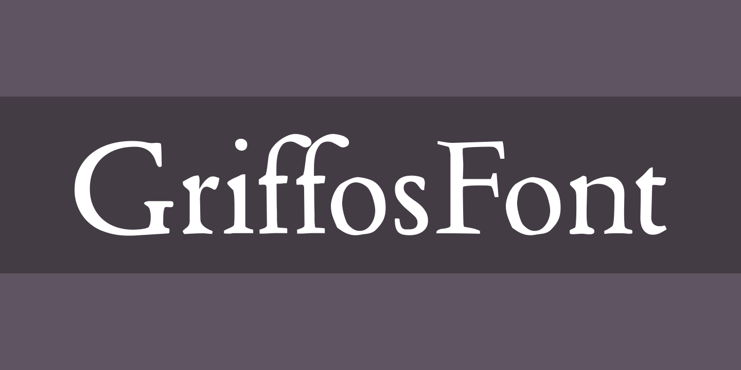 Schriftart GriffosFont