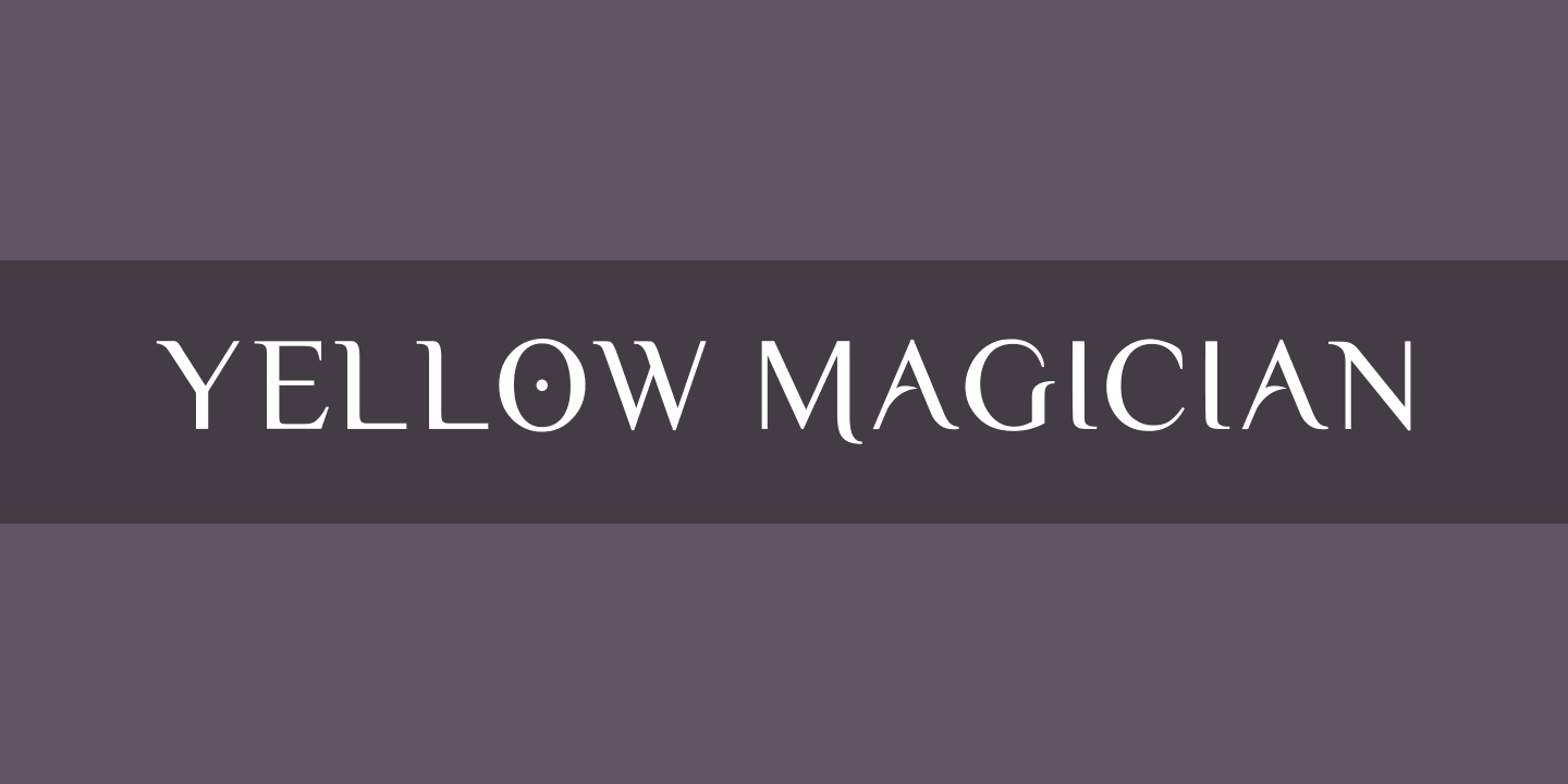 Schriftart Yellow Magician