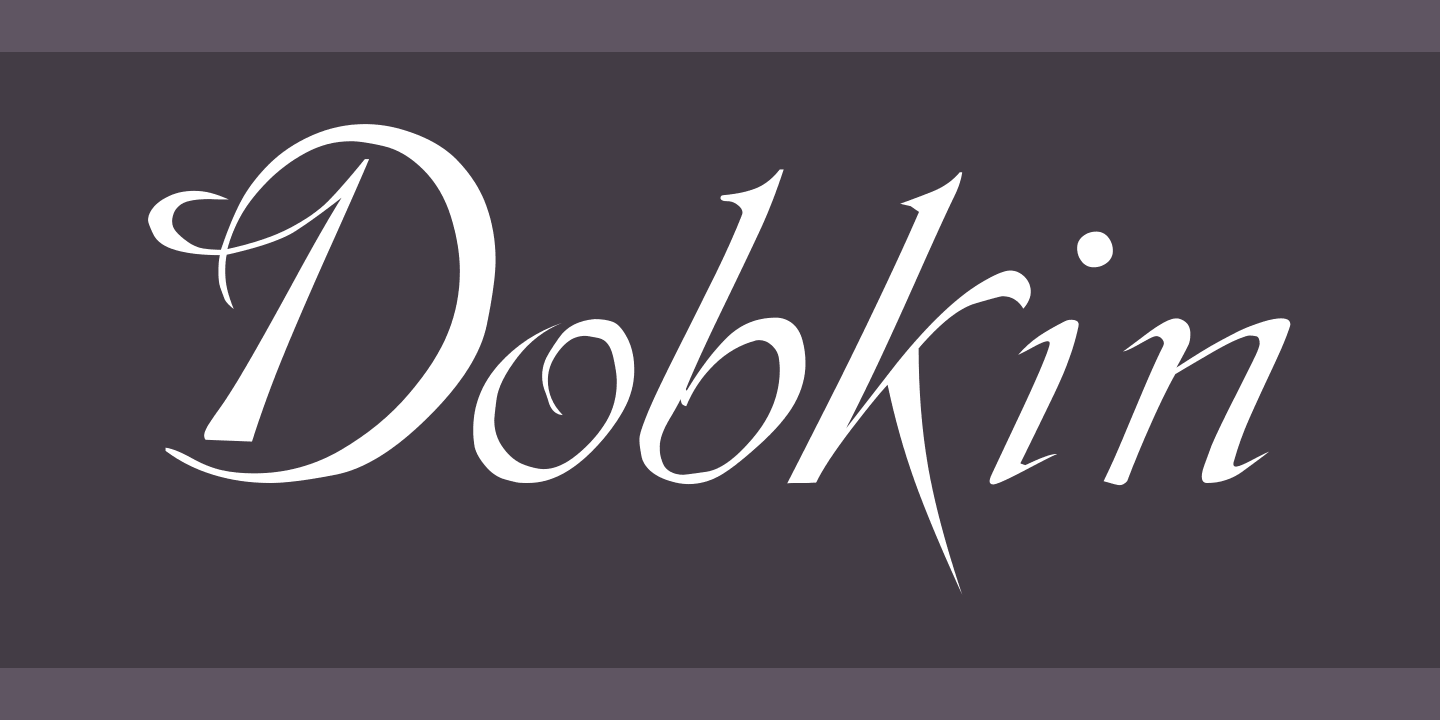 Schriftart Dobkin