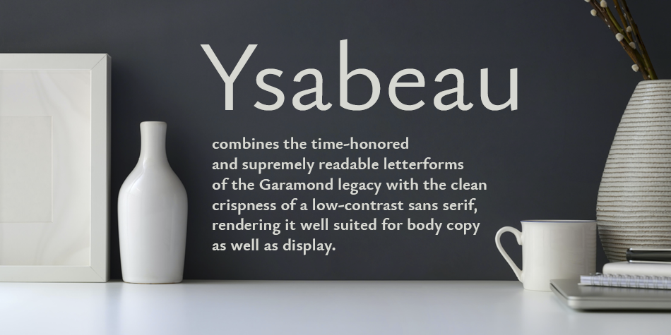 Schriftart Ysabeau Office