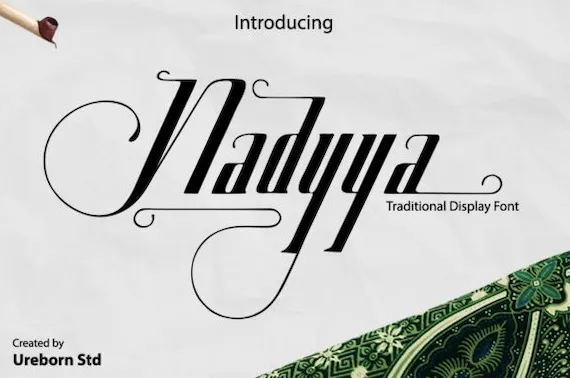 Schriftart Nadyya