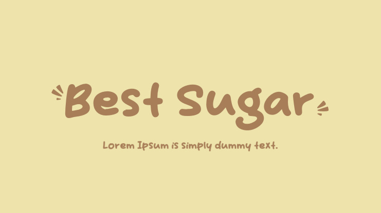 Schriftart Best Sugar