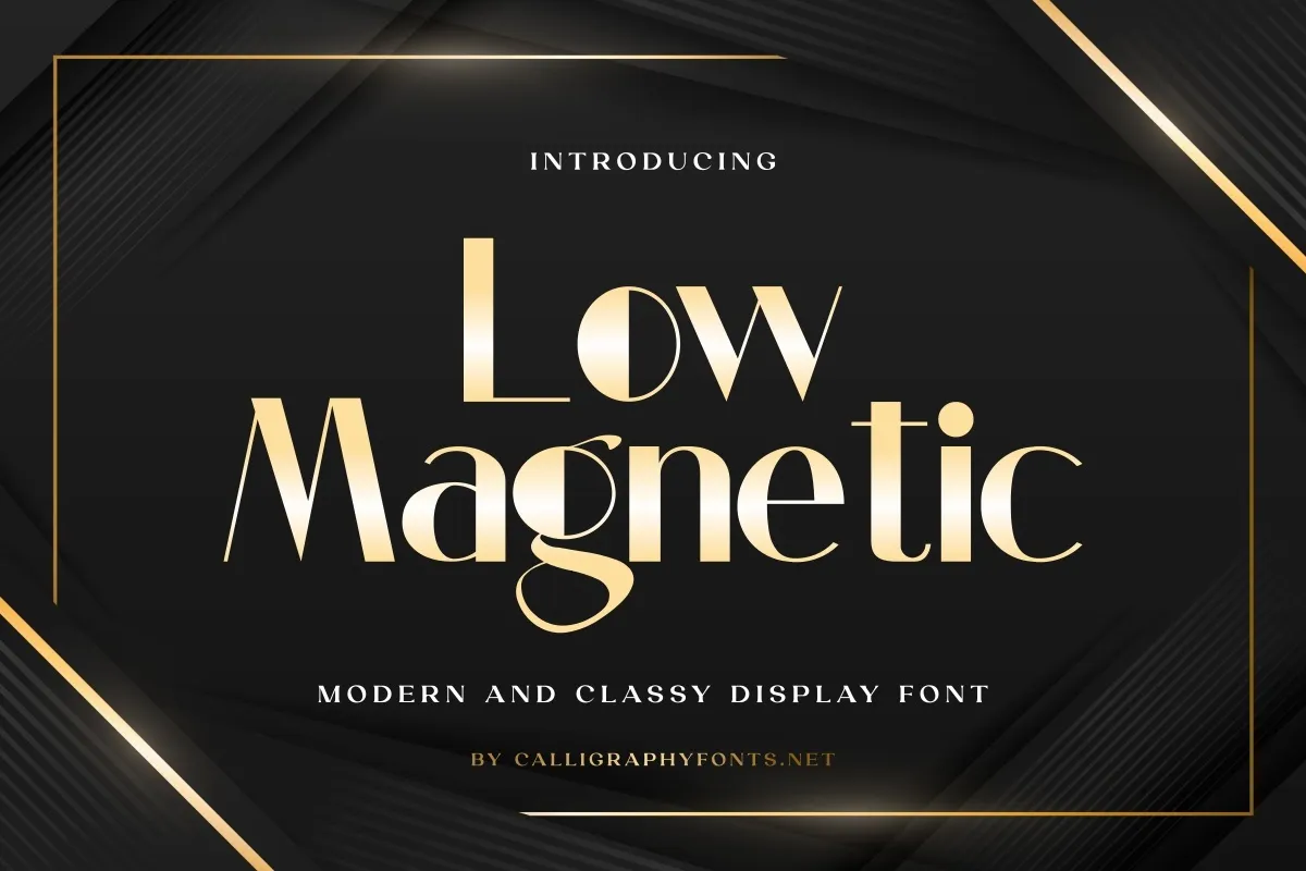 Schriftart Low Magnetic