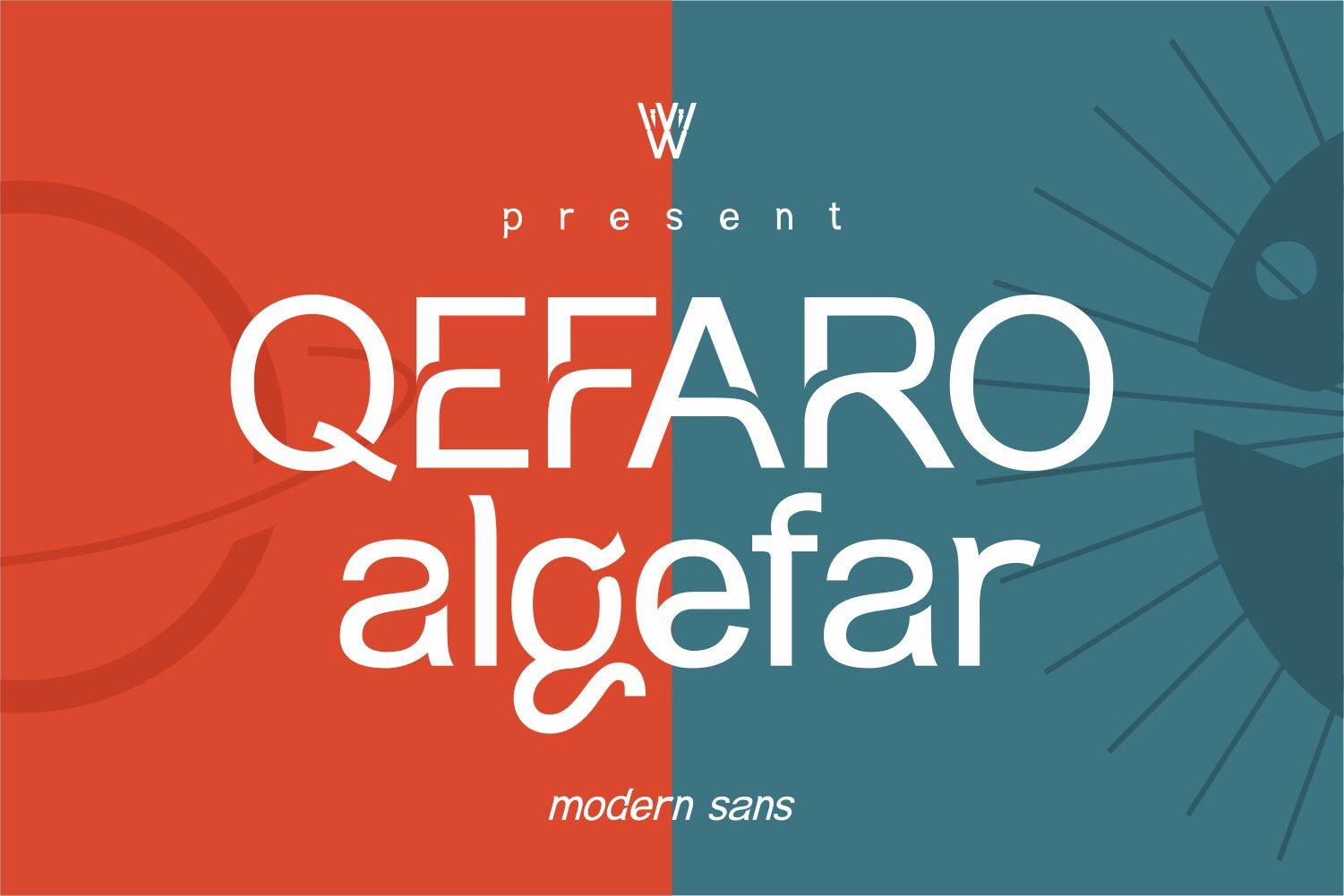 Schriftart Qefaro Algefar