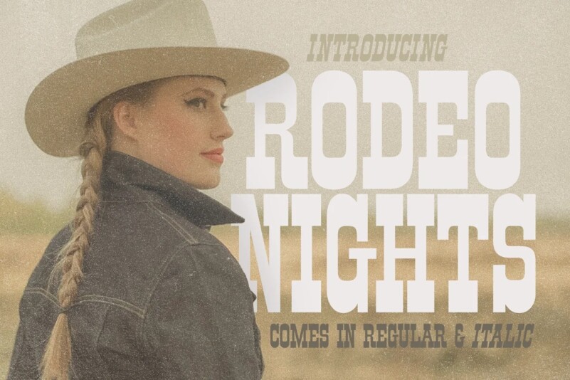 Schriftart Rodeo Nights