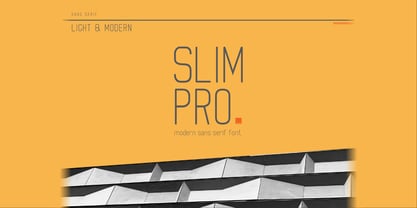 Schriftart Slim Pro
