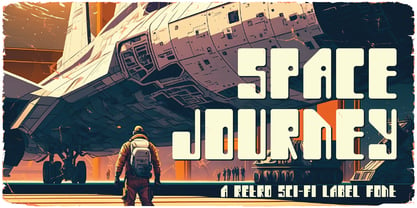 Schriftart Space Journey