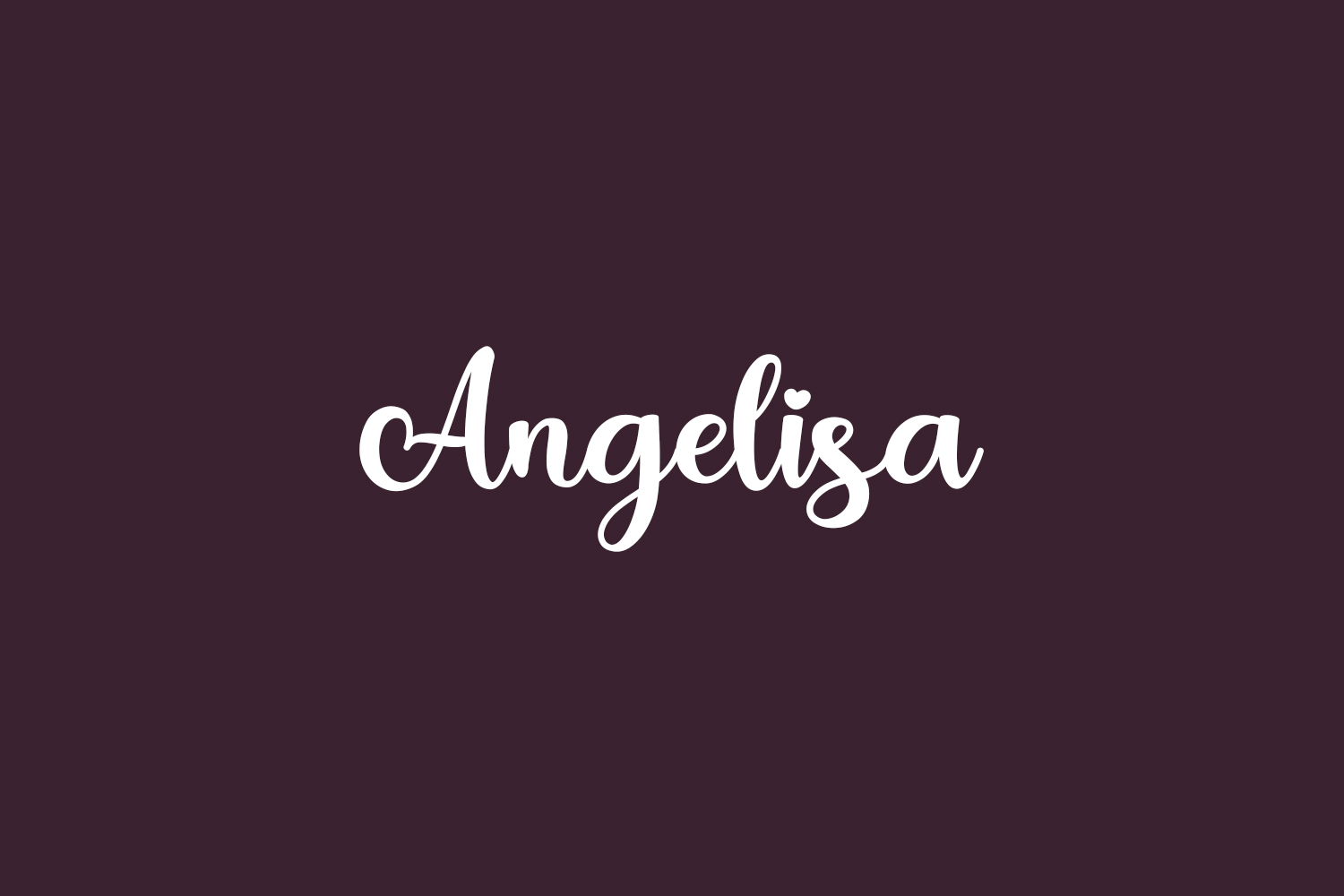 Schriftart Angelisa