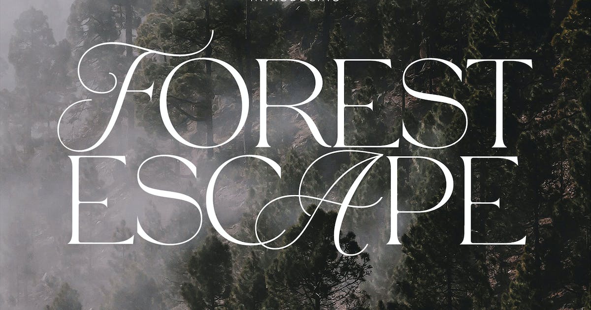 Schriftart Forest Escape