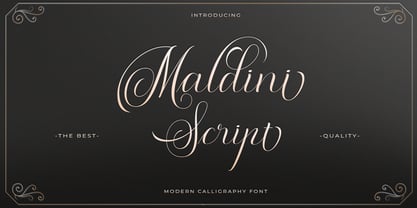 Schriftart Maldini Script