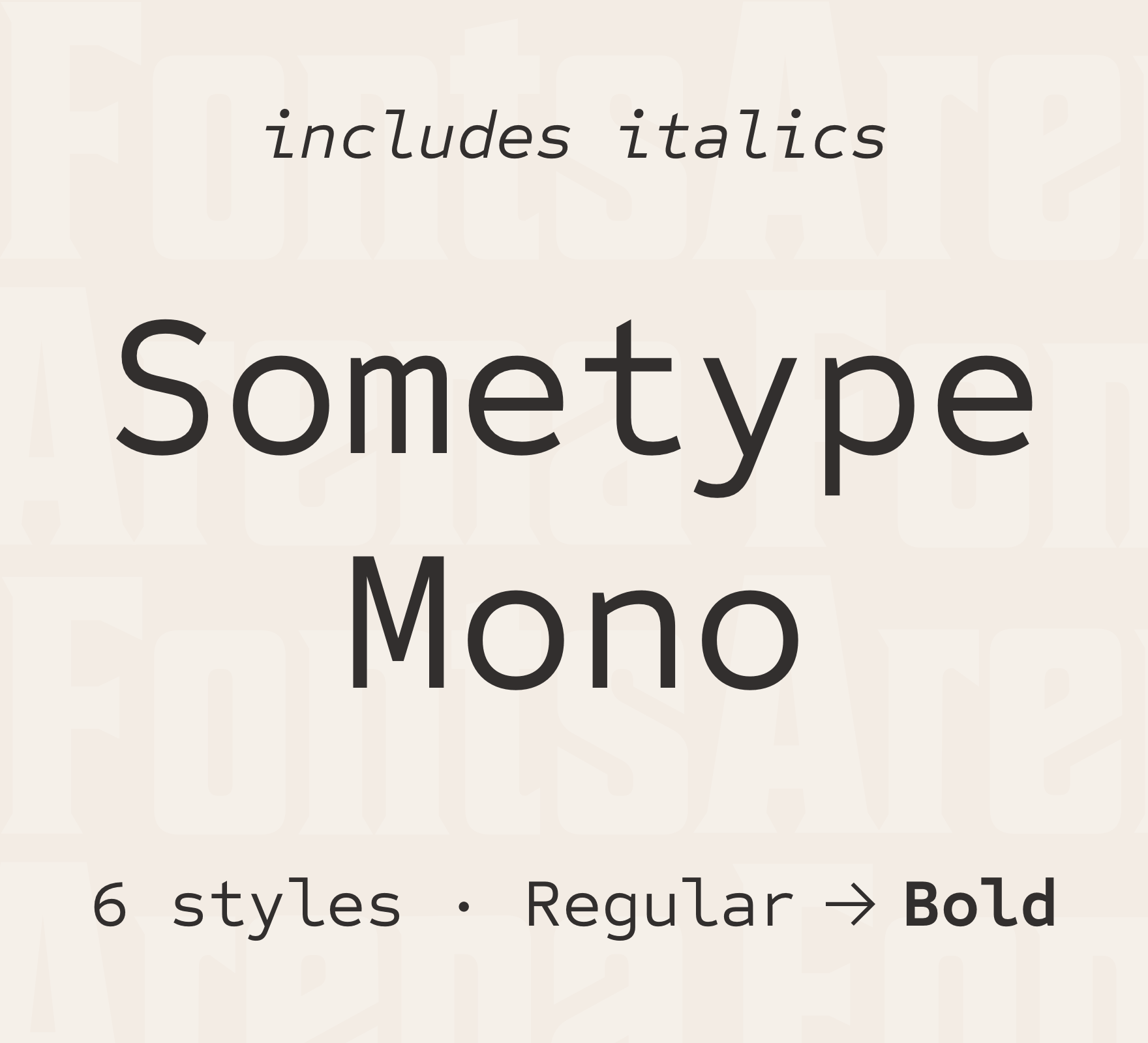 Schriftart Sometype Mono