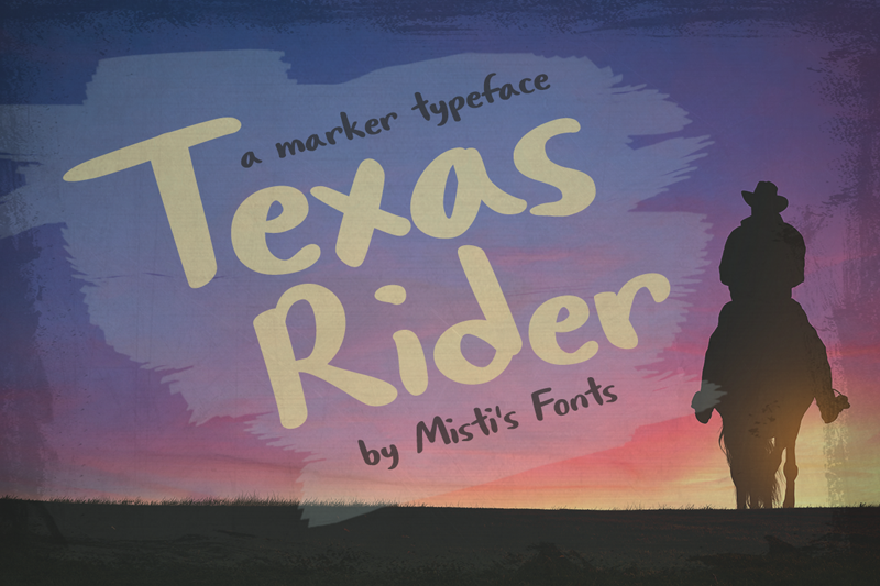 Schriftart Texas Rider