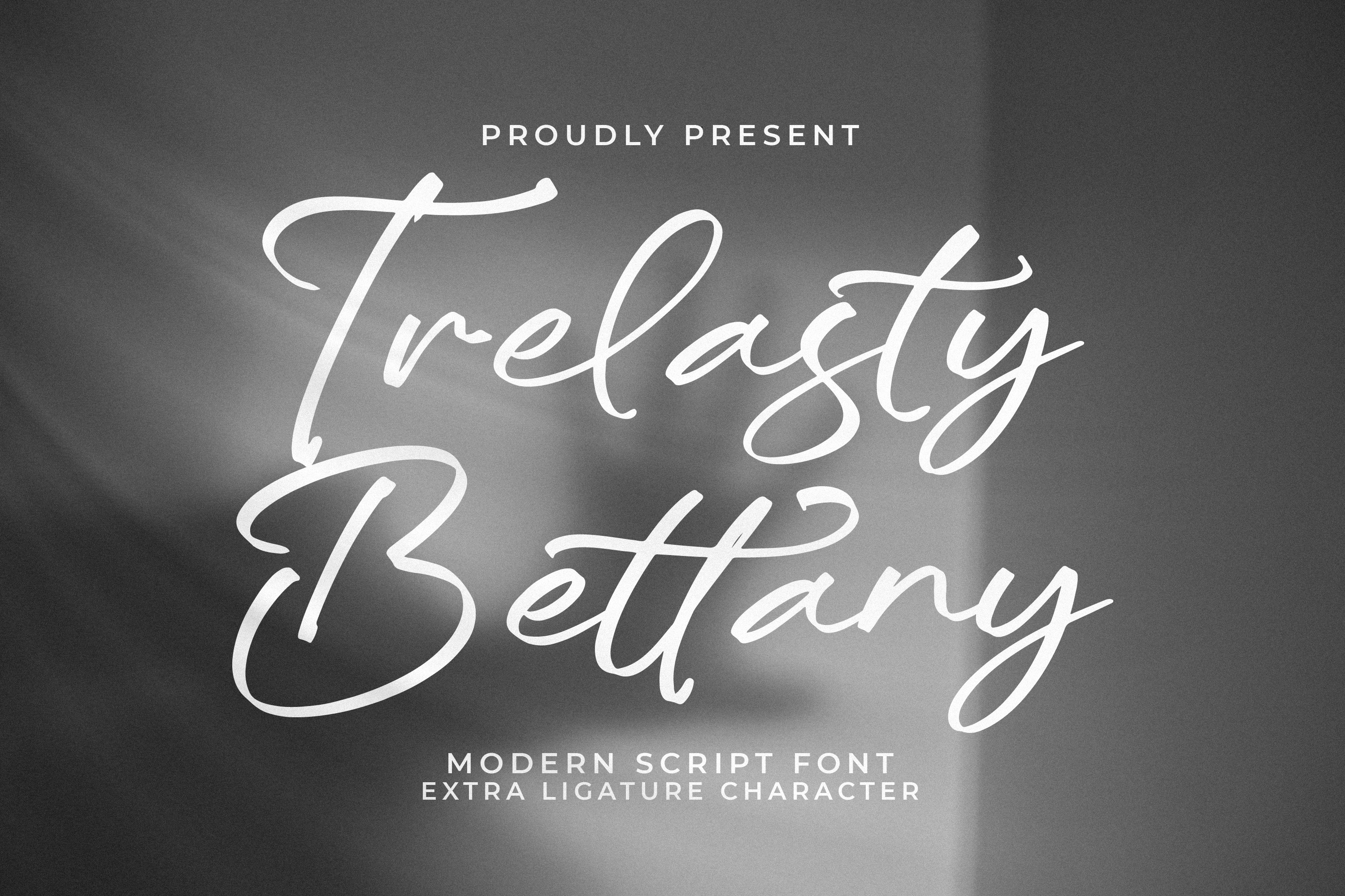 Schriftart Trelasty Bettany