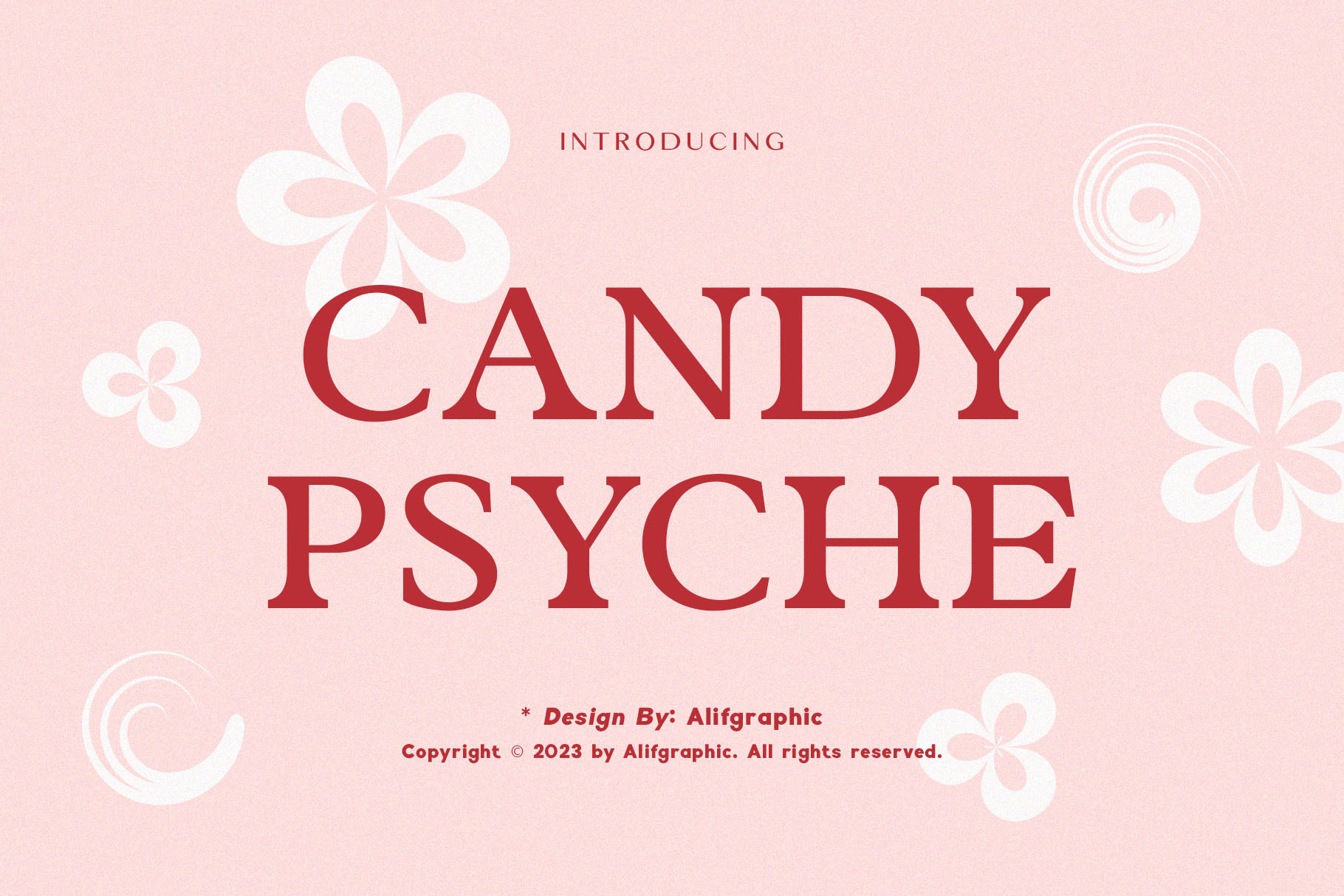 Schriftart Candy Psyche