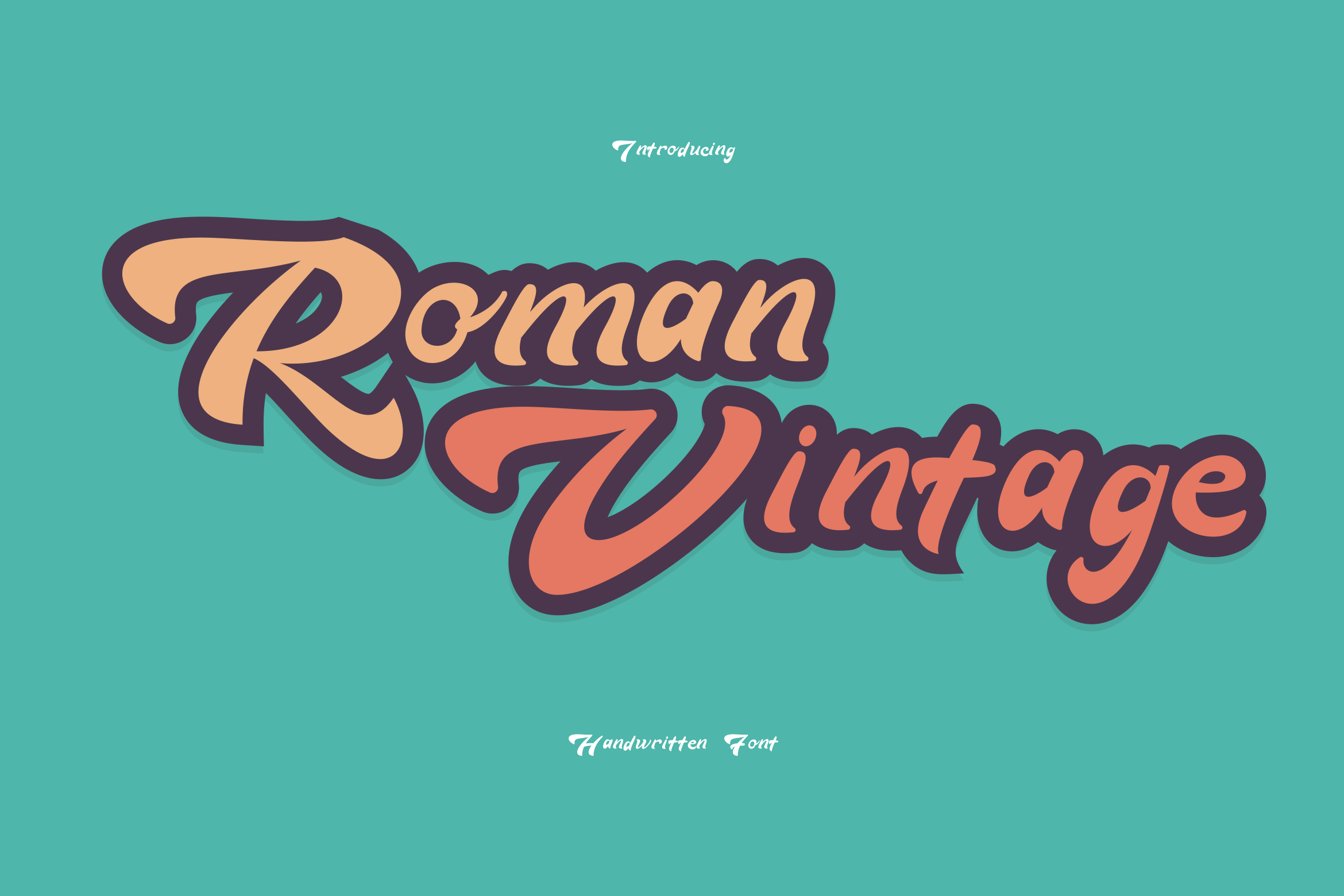 Schriftart Roman Vintage