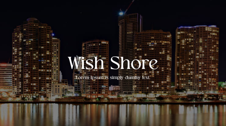 Schriftart Wish Shore