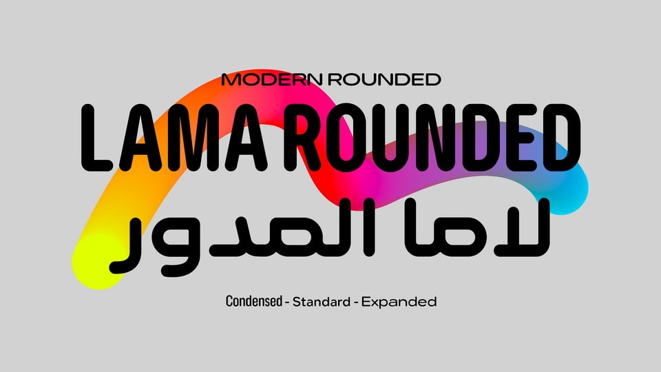 Schriftart Lama Rounded Condensed