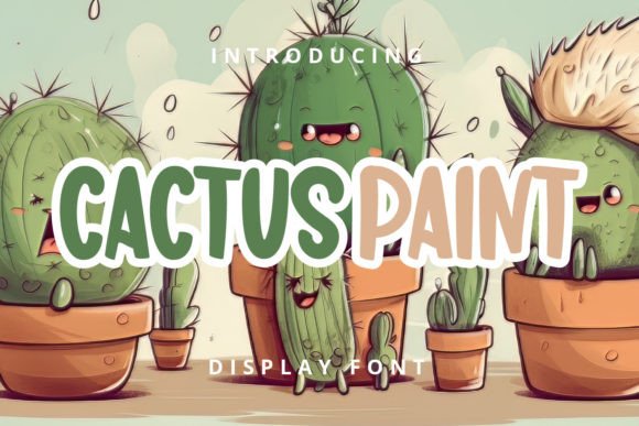 Schriftart Cactus Paint