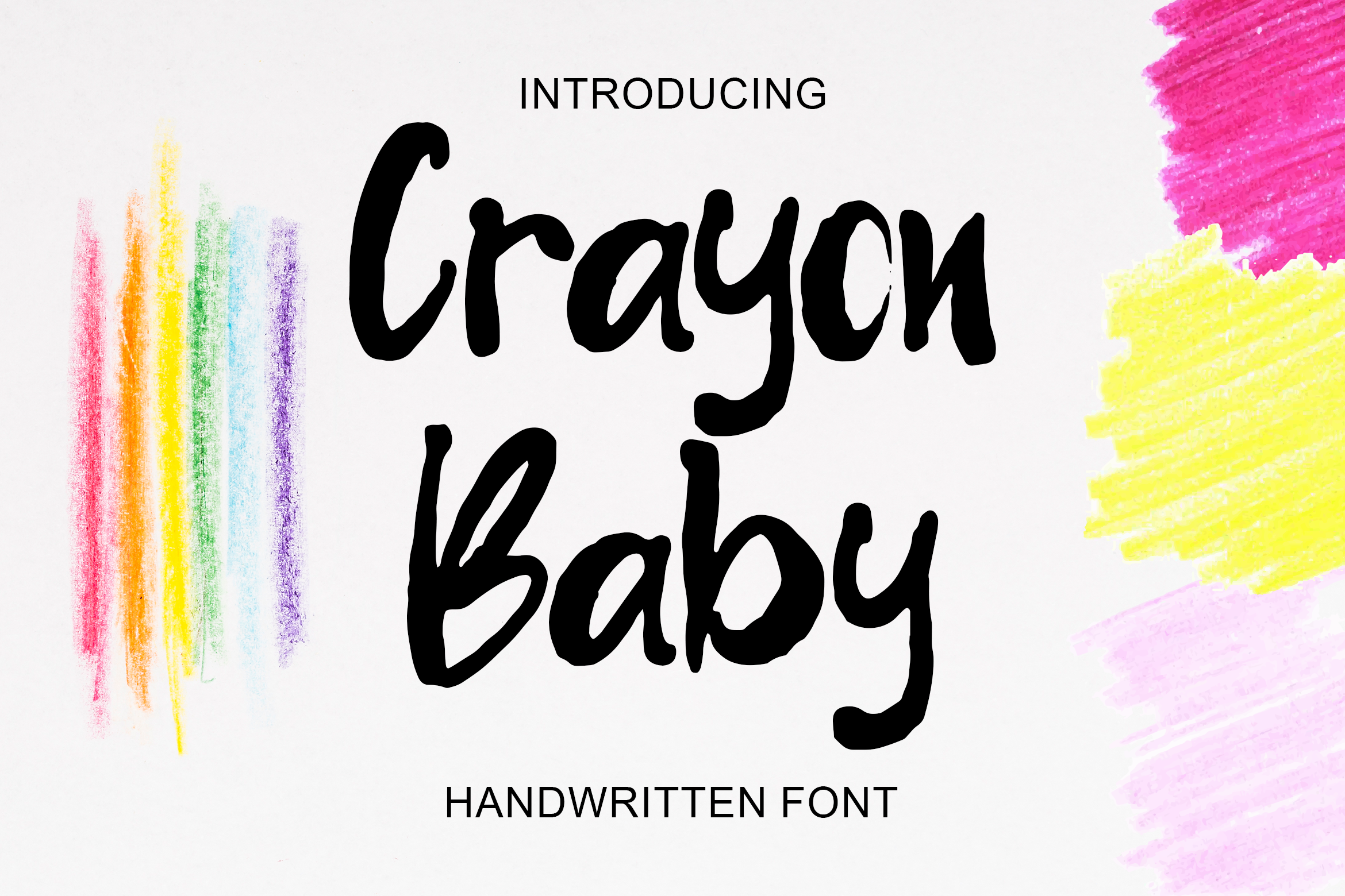 Schriftart Crayon Baby