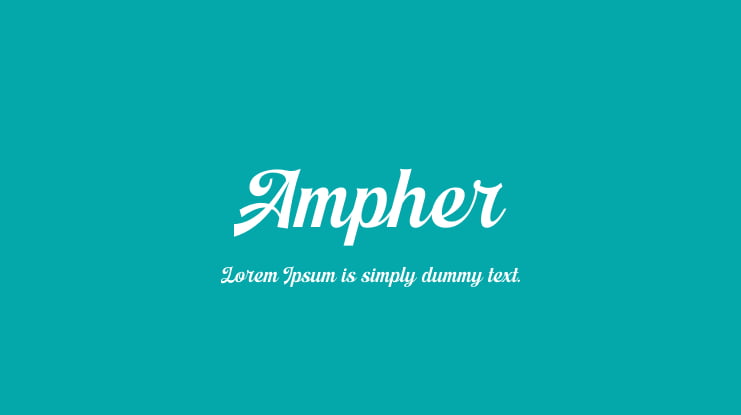 Schriftart Ampher