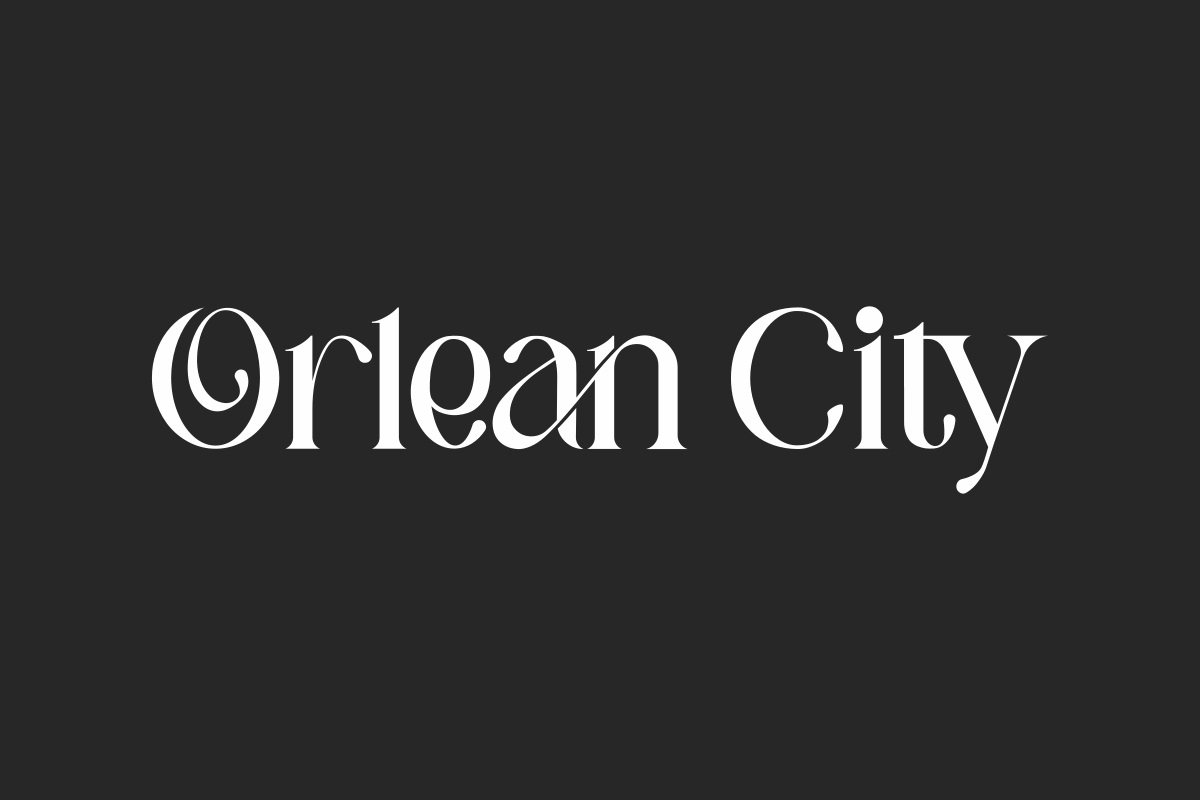 Schriftart Orlean City