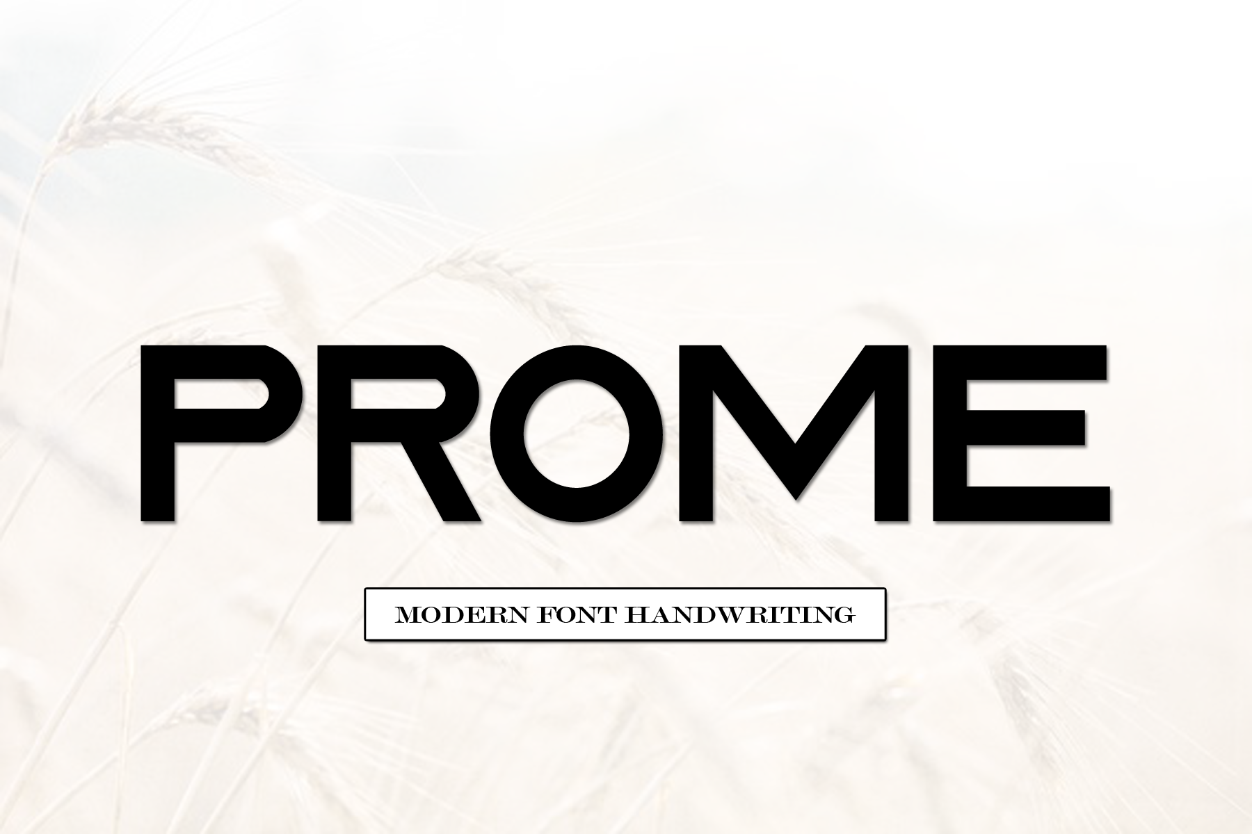 Schriftart Prome