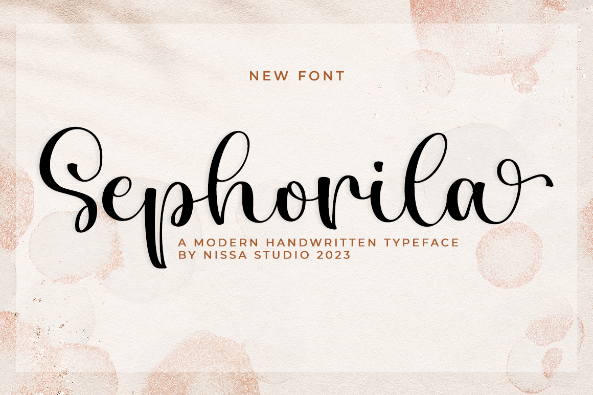 Schriftart Sephorila