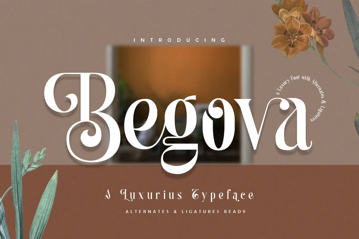 Schriftart Begova