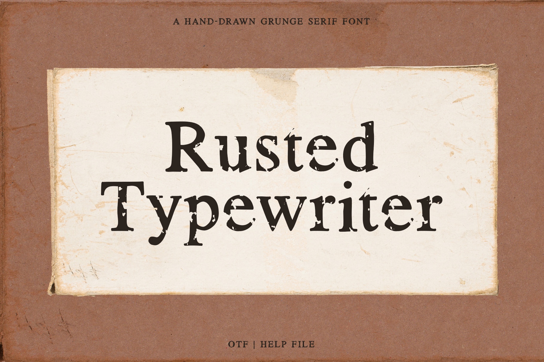 Schriftart Rusted Typewriter