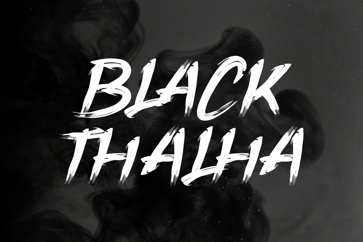 Schriftart Black Thalha