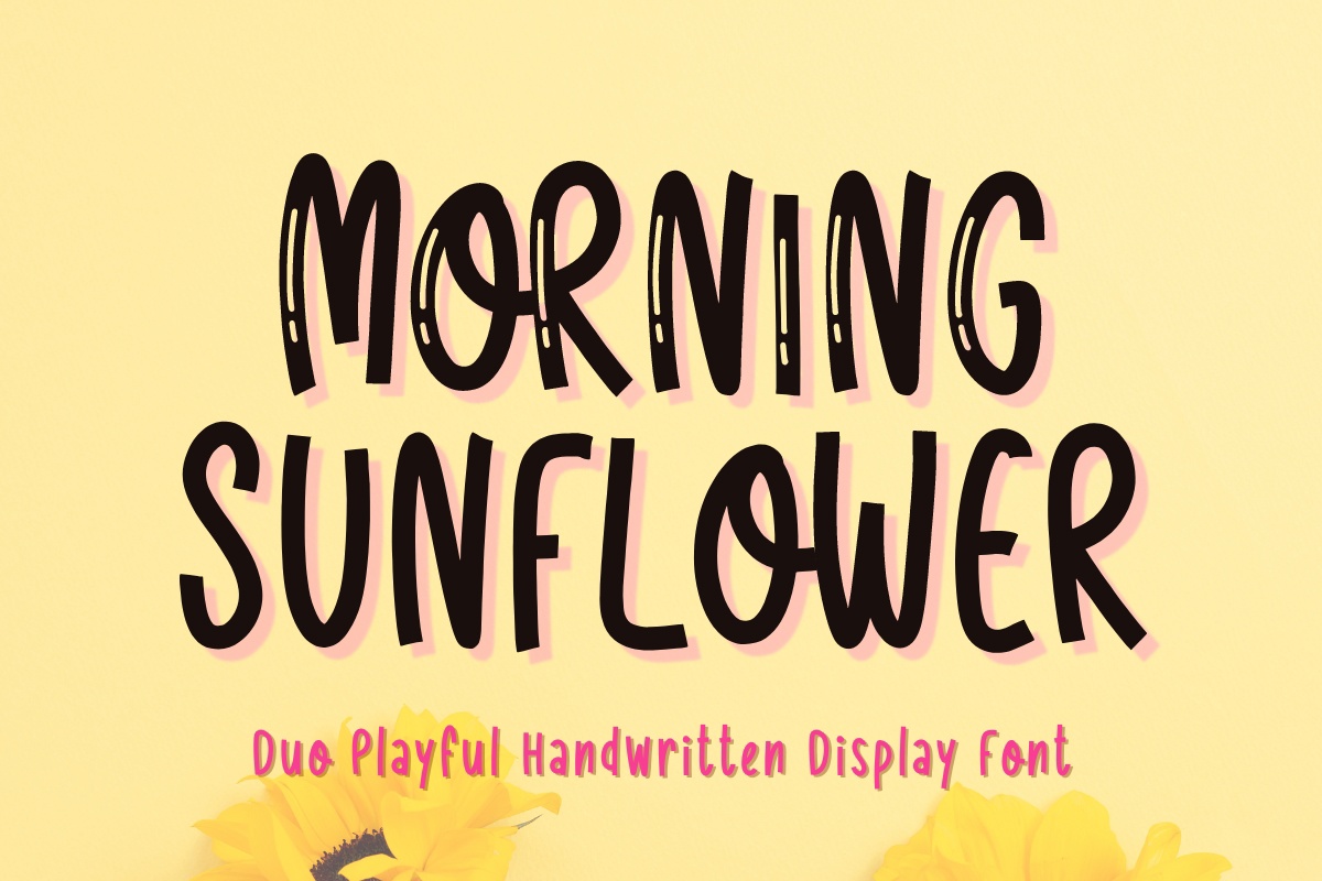 Schriftart Morning Sunflower